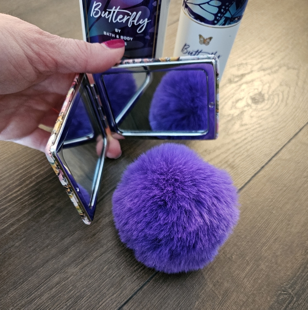 NEW Bath & Body Works Butterfly Collection Mist & Lotion + Mirror & Bag Charm - Picture 5 of 6